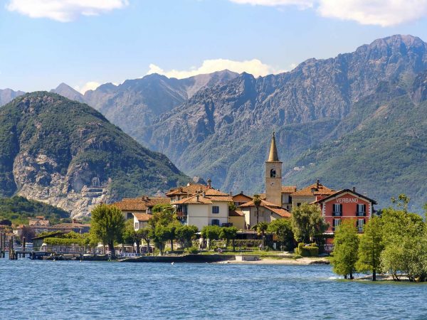 Isola dei Pescatori (Fishermen’s Island) on Lake Maggiore, Stresa village, Piedmont region, Italy