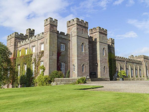 Famous Scottish Scone Palace, where kings were crowned, near Perth
